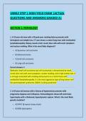 USMLE STEP 1 HIGH-YIELD EXAM &vert;ACTUAL &NewLine;QUESTIONS AND ANSWERS&vert;GRADED A&plus; 