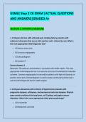 USMLE Step 2 CK EXAM &vert;ACTUAL QUESTIONS &NewLine;AND ANSWERS&vert;GRADED A&plus; 