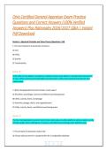 Ohio Certified General Appraiser Exam Practice Questions and Correct Answers &lpar;100&percnt; Verified Answers&rpar; Plus Rationales 2026&vert;2027 Q&A &vert; Instant Pdf Download 