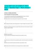 Actual 2025 AQA AS GERMAN 7661&sol;1 Paper 1 Question Paper &plus; Mark Scheme &plus; Insert&NewLine;&NewLine;