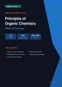 CHEM 219 Principles of Organic Chemistry Final Exam Actual Exam 2026&sol;2027 &ndash; Complete Exam-Style Questions & Answers &vert; 100&percnt; Certified Verified &ndash; Pass Guaranteed &ndash; A&plus; Graded