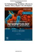 TEST BANK FOR PATHOPHYSIOLOGY 9TH EDITION &lpar; MCCANCE & HUETHER&comma; 2026 &rpar;&comma; CHAPTER 1-50 &vert; ALL CHAPTERS&period;