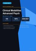 NSG 526 Clinical Modalities Advanced Psych Exam 3 Wilkes Actual Exam 2026&sol;2027 &ndash; Complete Exam-Style Q&As &vert; 100&percnt; Certified Verified &ndash; Pass Guaranteed &ndash; A&plus; Graded