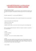 AANP AGPCNP PSI TEST 1 & 2 FINAL EXAM&NewLine;QUESTIONS WITH CORRECT ANSWERS