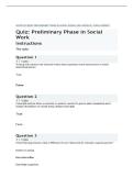 SOWK 550 QUIZ&colon; PRELIMINARY PHASE IN SOCIAL WORK &vert; 2026 UPDATE &vert; 100&percnt; CORRECT&period;