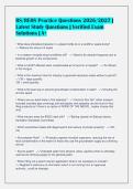 RS&sol;REHS Practice Questions 2026&sol;2027 &vert;&NewLine;Latest Study Questions &vert; Verified Exam&NewLine;Solutions &vert; A&plus;&NewLine;