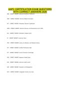 AAPC CERTIFICATION EXAM QUESTIONS&NewLine;WITH CORRECT ANSWERS 2026
