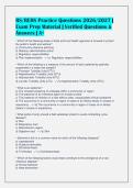 RS&sol;REHS Practice Questions 2026&sol;2027 &vert;&NewLine;Exam Prep Material &vert; Verified Questions &&NewLine;Answers &vert; A&plus;