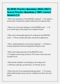 RS&sol;REHS Practice Questions 2026&sol;2027 &vert;&NewLine;Newest Practice Questions &vert; 100&percnt; Correct&NewLine;Answers &vert; A&plus;