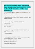 WGU D184 Standards-Based Assessment&NewLine;Exam Questions and Answers &lpar;2026&sol;2027&rpar;&NewLine;&vert; Latest Study Questions &vert; Verified Exam&NewLine;Solutions &vert; A&plus;