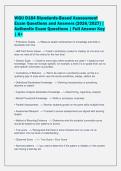 WGU D184 Standards-Based Assessment&NewLine;Exam Questions and Answers &lpar;2026&sol;2027&rpar; &vert;&NewLine;Authentic Exam Questions &vert; Full Answer Key&NewLine;&vert; A&plus;