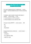 NURS5461 Part 2 Exam &ndash; Complete Solutions & Study Q&A&NewLine;&NewLine;