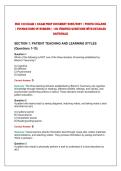 NUR 100 Exam 1 Exam Prep Document 2026&sol;2027 &vert; Fortis College&NewLine;&vert; Foundations of Nursing &vert; 100 Verified Questions with Detailed&NewLine;Rationale 