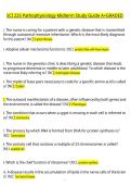 SCI 225 Pathophysiology Midterm Exam &lpar;2026&sol;2027&rpar; &vert; Pathophysiology &vert; College &lpar;PDF&rpar;