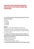 PSI NATIONAL REAL ESTATE EXAM - PRACTICE QUESTIONS COMPLETE WITH ANSWERS & EXPLANATIONS