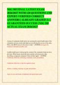 NSG 505 FINAL LATEST EXAM &NewLine;2026&sol;2027 WITH 120 QUESTIONS AND &NewLine;EXPERT-VERIFIED CORRECT &NewLine;ANSWERS &vert; ALREADY GRADED A&plus; &vert; &NewLine;GUARANTEED SUCCESS &vert; NSG 505 &NewLine;ACTUAL EXAM 2026&sol;2027 