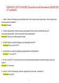 NHA Study Guide Questions & Answers 2026&sol;2027 Update&colon;