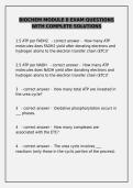 Biochemistry Module 8 Exam &ndash; Complete Solutions & Practice Q&A&NewLine;&NewLine;