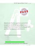 SCCJA Special Basic Exam &sol; &NewLine;Special Basic SCCJA Exam Prep Study guide with &NewLine;400 Real Test Questions and Answers 