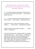 Biochem Final Exam Test Bank 2025-2026 &ndash; Already Passed Q&A&NewLine;&NewLine;