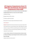 ATI Capstone Comprehensive Exam V3 &vert; &NewLine;2026 Q&A with Rationale &lpar;ATI Capstone &NewLine;Comprehensive Exam 2026&rpar; 