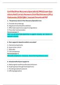 CPRS Exam Study Guide 2026&colon; 100 Practice Questions & Answers for Peer Recovery Specialist Certification&NewLine;