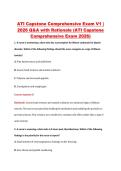 ATI Capstone Comprehensive Exam V1 &vert; &NewLine;2026 Q&A with Rationale &lpar;ATI Capstone &NewLine;Comprehensive Exam 2026&rpar; 