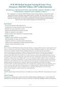 NUR 209 Medical Surgical Nursing II Exam 3 Prep&NewLine;Document &vert; 2026&sol;2027 Edition &vert; 250 Verified Questions