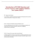 Introduction to PCI DSS Questions and Correct Answers with Complete Solution &vert; New Update 2026&sol;27