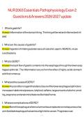 NUR 2063 Essentials of Pathophysiology Exam 2 questions and answers 20262027 update