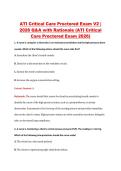 ATI Critical Care Proctored Exam V1-V3 &vert; 2026 Q&A with Rationale &lpar;ATI Critical Care Proctored Exam 2026&rpar;
