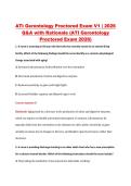 ATI Gerontology Proctored Exam V1-V3 &vert; 2026 Q&A with Rationale &lpar;ATI Gerontology Proctored Exam 2026&rpar;