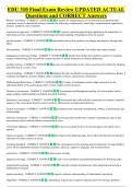 EDU 310 Final Exam Review UPDATED ACTUAL &NewLine;Questions and CORRECT Answers
