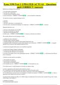 Econ 3190 Test 1 UPDATED ACTUAL   Questions &NewLine;and CORRECT Answers 