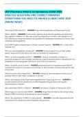 OCP Pharmacy Ontario Jurisprudence EXAM 2026&NewLine;PRACTICE QUESTIONS AND CORRECT ANSWERS  &NewLine;&lpar;EVERYTHING YOU NEED TO KNOW&excl;&rpar; ILLINOIS MPJE 2025  &NewLine;&lpar;BRAND NEW&excl;&rpar;&NewLine;