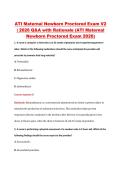 ATI Maternal Newborn Proctored Exam V2 &NewLine;&vert; 2026 Q&A with Rationale &lpar;ATI Maternal &NewLine;Newborn Proctored Exam 2026&rpar;