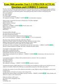 Econ 304k practice Test 1-3 UPDATED ACTUAL &NewLine;Questions and CORRECT Answers
