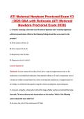 ATI Maternal Newborn Proctored Exam V3 &NewLine;&vert; 2026 Q&A with Rationale &lpar;ATI Maternal &NewLine;Newborn Proctored Exam 2026&rpar; 