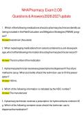 NHA Pharmacy Practice Exam 2&period;0 Questions & Answers 20262027 update