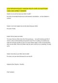 D236 PATHOPHYSIOLOGY SHADOW HEALTH OVER 320 QUESTIONS-CASES AND CORRECT ANSWERS