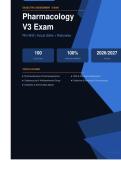  RN HESI Pharmacology V3 Exam Actual Questions & Answers with Rationales Actual Exam 2026&sol;2027 &ndash; Complete Exam-Style Q&As &vert; 100&percnt; Certified Verified &ndash; Pass Guaranteed &ndash; A&plus; Graded