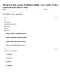 Illinois Lead Risk Assessor Guide &lpar;June 2026&rpar; &ndash; Study Guide&comma; Practice Questions & Certification Prep
