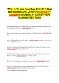 WGU LPI Linux Essentials 010-160 EXAM QUESTIONS AND VERIFIED CORRECT ANSWERS GRADED A&plus; -LATEST 2026-2027- 100- GUARANTEED PASS&period;docx&NewLine;&NewLine;
