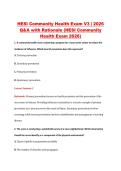 HESI Community Health Exam V3 &vert; 2026 &NewLine;Q&A with Rationale &lpar;HESI Community &NewLine;Health Exam 2026&rpar; 