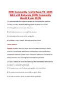  HESI Community Health Exam V1-V3&vert; 2026 Q&A with Rationale &lpar;HESI Community Health Exam 2026&rpar;
