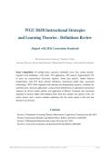 WGU D658 Instructional Strategies and Learning Theories WGU D658 Definitions