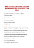 HESI Gerontology Exam V2 &vert; 2026 Q&A &NewLine;with Rationale &lpar;HESI Gerontology Exam &NewLine;2026&rpar; 