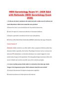 HESI Gerontology Exam V1 &vert; 2026 Q&A &NewLine;with Rationale &lpar;HESI Gerontology Exam &NewLine;2026&rpar; 
