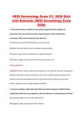 HESI Gerontology ExamV1-V3 &vert; 2026 Q&A with Rationale &lpar;HESI Gerontology Exam 2026&rpar;