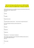 COS 111&sol;112 Exam with all Correct & 100&percnt; Verified Answers &vert;Actual Complete Exam &vert;Already Graded A&plus;